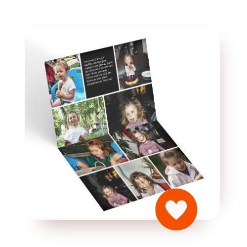 Story anniversaire enfant - faces intérieures